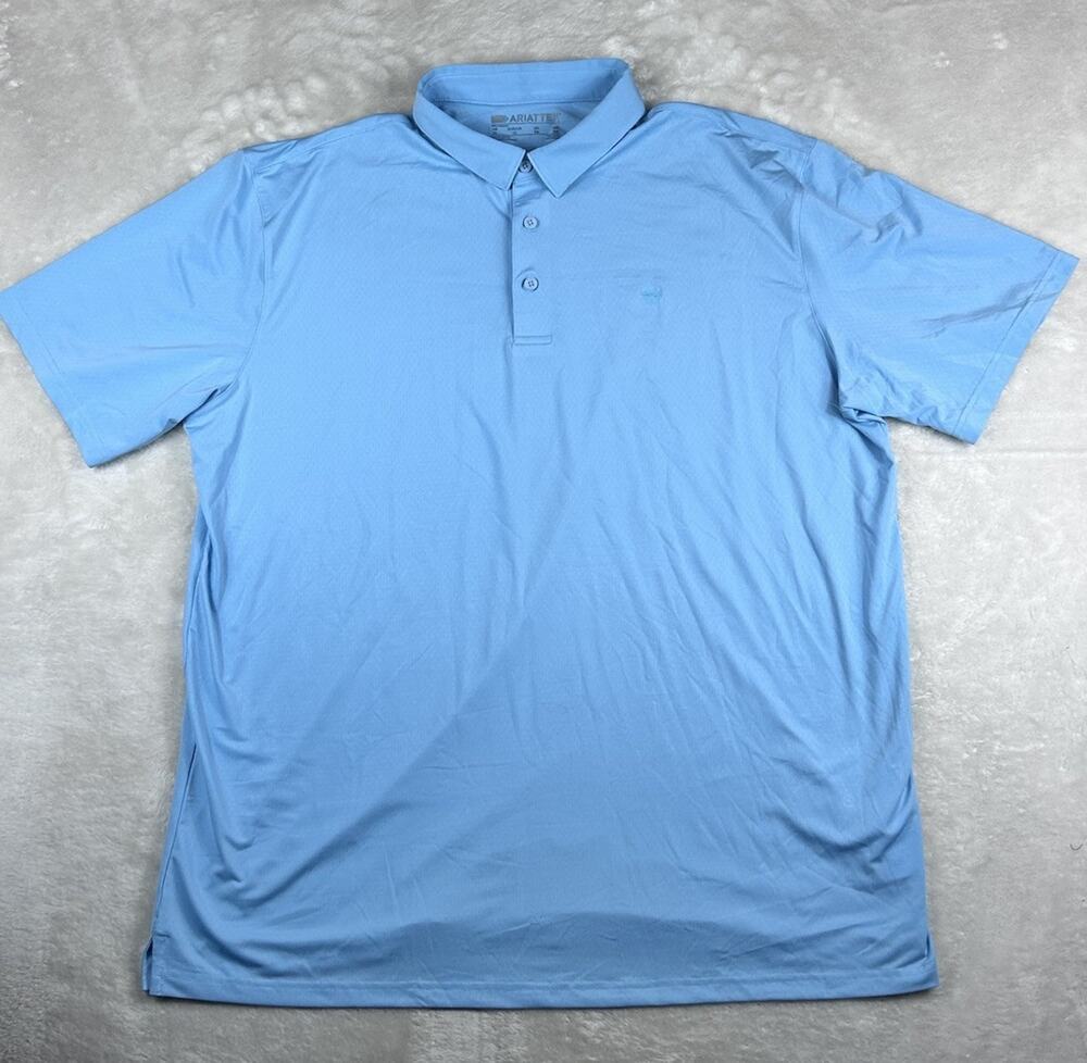 Ariat TEK Polo Shirt Men’s Sz XL Blue Performance Golf Outdoor Vented Outdoors